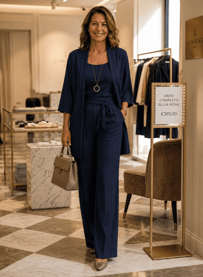 Blue Essence – Completo Gessato